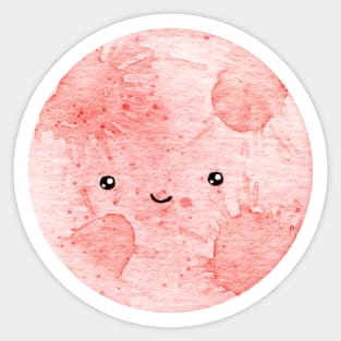 Cute mars planet Sticker